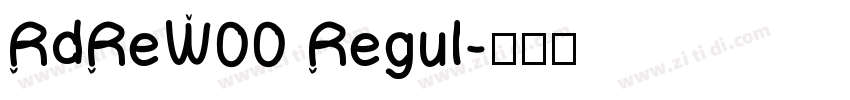 RdReW00 Regul字体转换